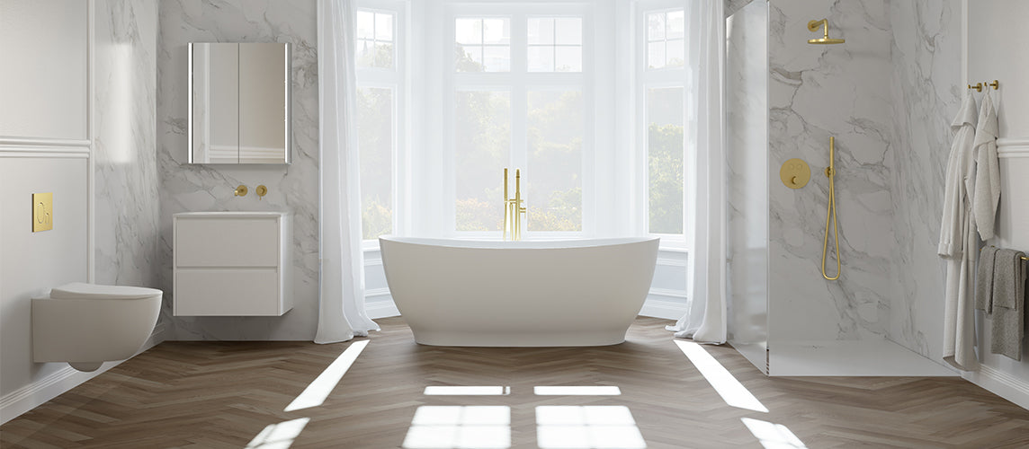 White Bathroom Tiles: Elevate Your Space with Timeless Elegance – Calacatta  Tile