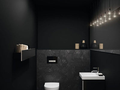 15 Ideas for a Glam Black and White Bathroom Design