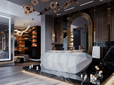 How to Style a Brushed Brass Bathroom