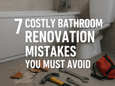 7 Costly Bathroom Renovation Mistakes You Must Avoid
