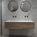 Raffinata Two Drawer Vanity Unit With Beyondstone Double Basin - Oak 1400mm
