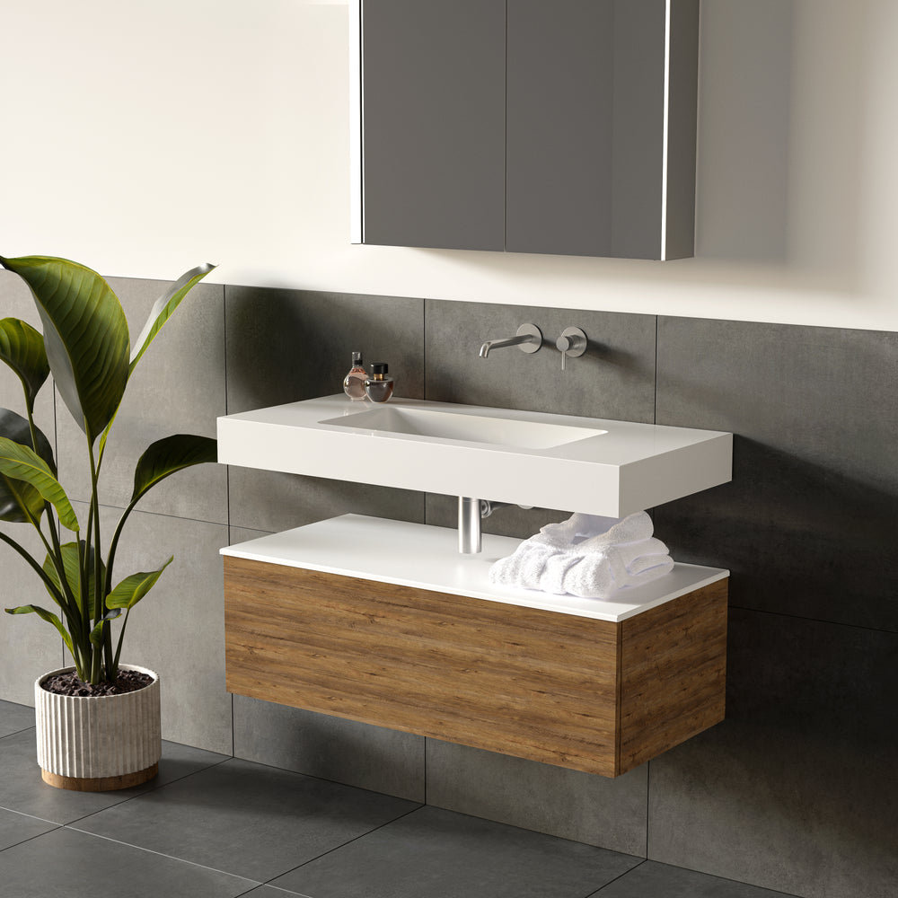 Bloc Wall Hung Beyondstone Basin - 1000mm