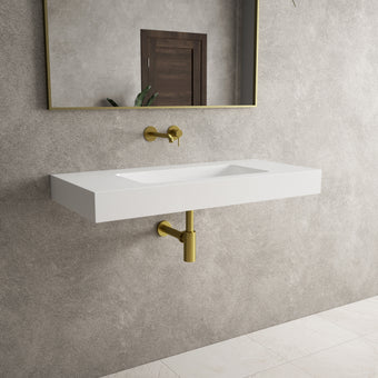 Bloc Wall Hung Beyondstone Basin - 1000mm