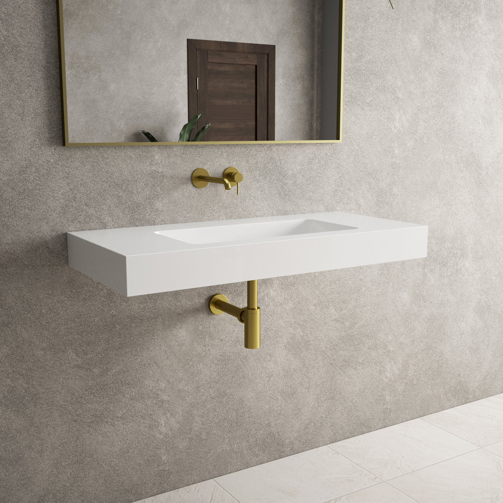 Bloc Wall Hung Beyondstone Basin - 1000mm