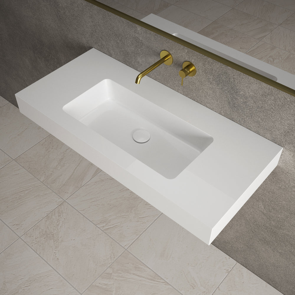 Bloc Wall Hung Beyondstone Basin - 1000mm