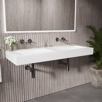 Bloc Wall Hung Beyondstone Double Basin - 1200mm