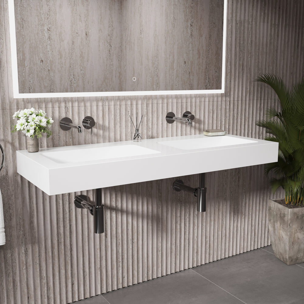Bloc Wall Hung Beyondstone Double Basin - 1200mm