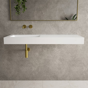 Bloc Wall Hung Left Handed Beyondstone Basin - 1200mm