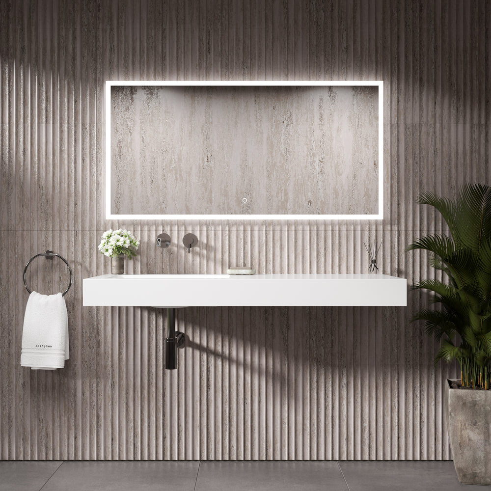 Bloc Wall Hung Left Handed Beyondstone Basin - 1200mm