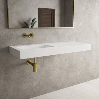 Bloc Wall Hung Left Handed Beyondstone Basin - 1200mm