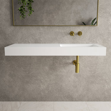 Bloc Wall Hung Right Handed Beyondstone Basin - 1200mm