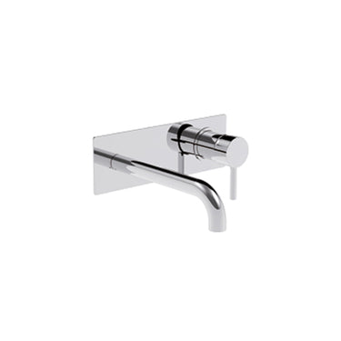 Tech Wall Mounted Basin Mixer & Back Plate - Chrome