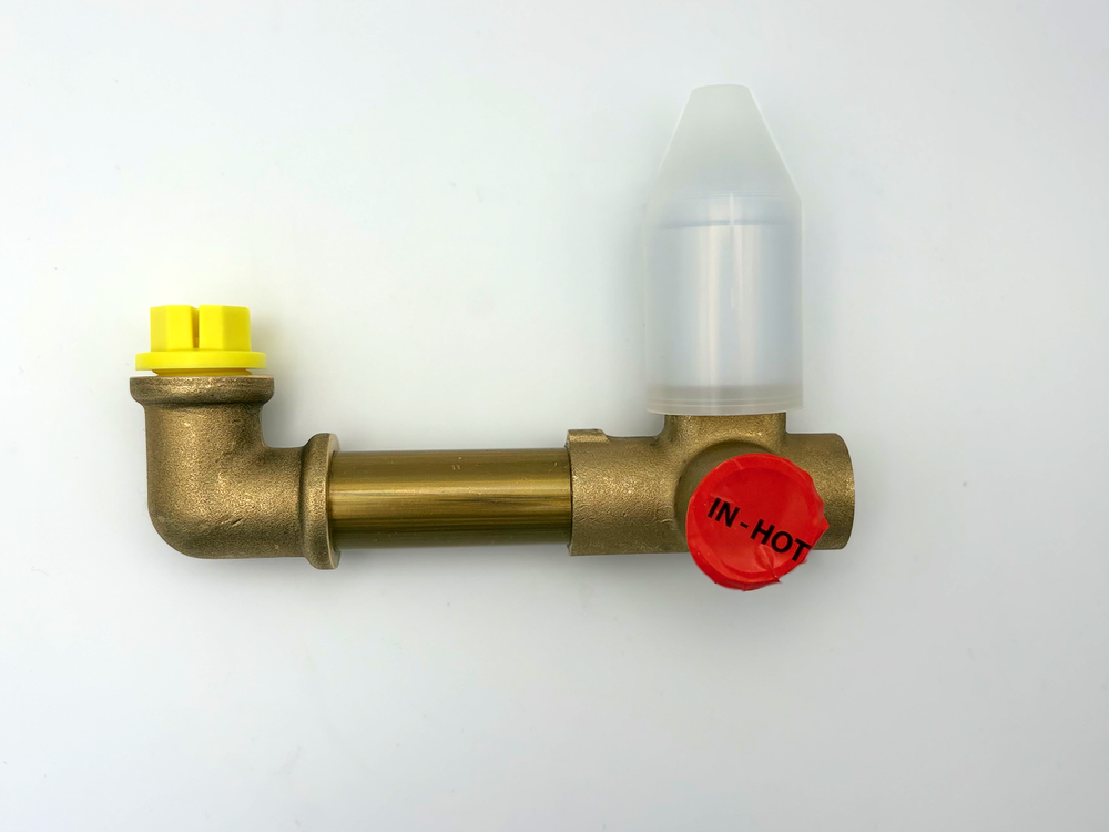 Brushed Copper Wall Mounted Mixer Basin Tap