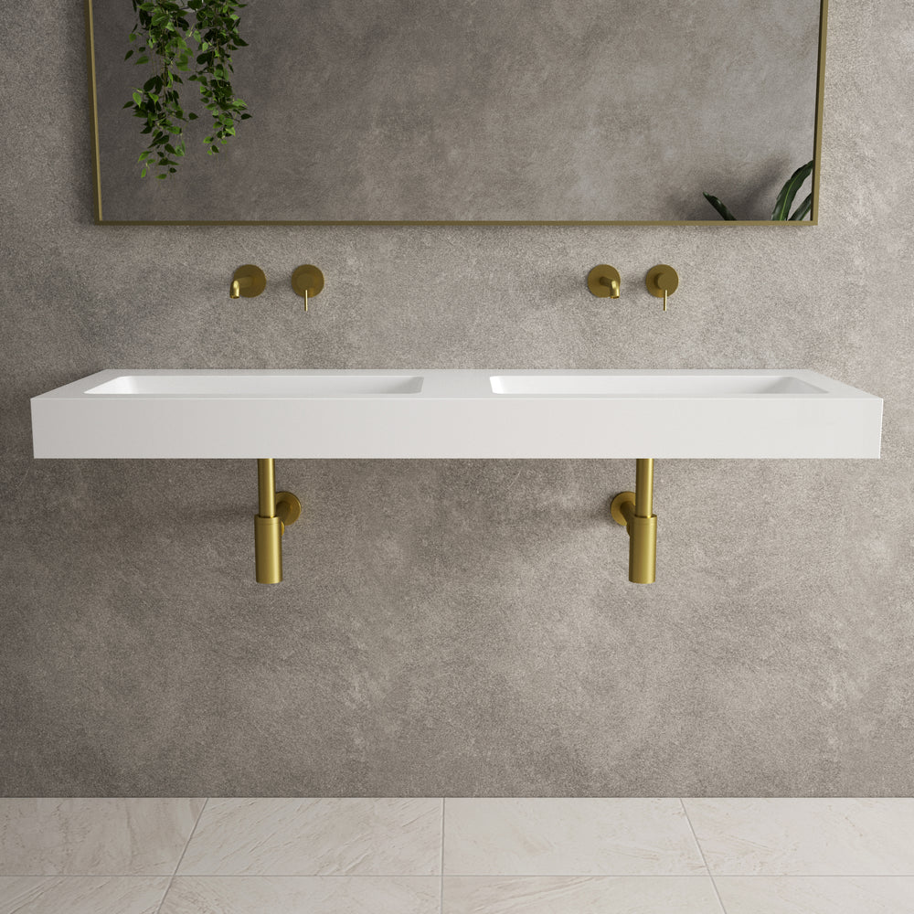Bloc Wall Hung Beyondstone Double Basin - 1200mm