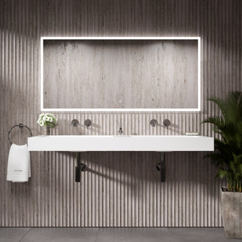 Bloc Wall Hung Beyondstone Double Basin - 1400mm