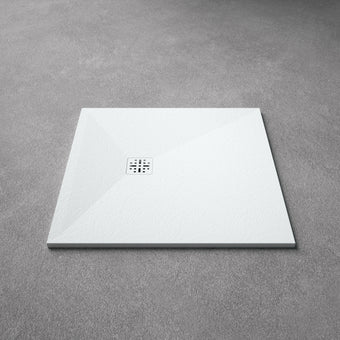 Ardesia Low Profile Stone Square Shower Tray - 1000 x 1000