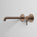 Brushed Copper Wall Mounted Mixer Basin Tap
