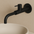 Elle Monobloc Wall Mounted Basin Mixer 1 Hole Tap - Matt Black