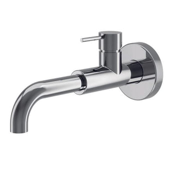 Elle Monobloc Wall Mounted Basin Mixer Tap - Chrome
