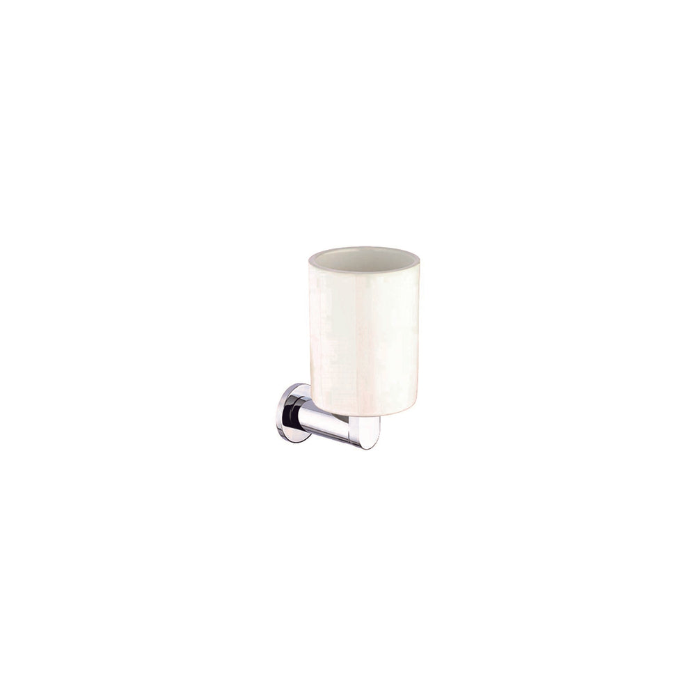 Carmen Wall Mounted Tumbler And Holder  - Chrome