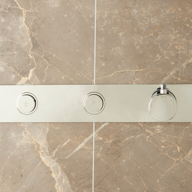 Laghi Universal 2 Outlet Push Button Thermostatic shower - Inox