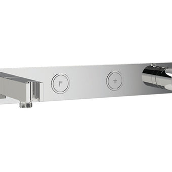 Laghi Universal 2 Outlet Push Button Thermostatic shower With Outlet Holder  - Chrome