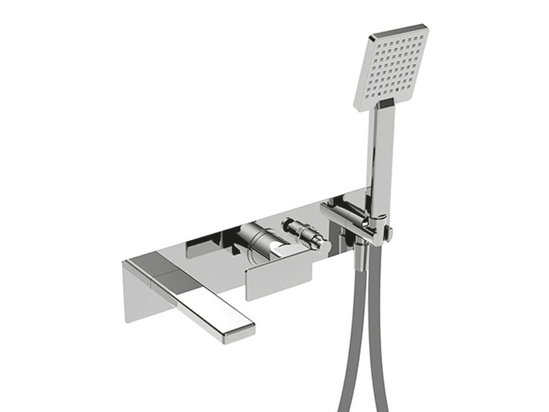 Profili Wall Mounted Bath Shower Mixer - Chrome