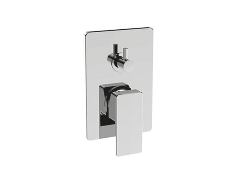 Profili Wall Mounted Shower Mixer & Diverter - Chrome