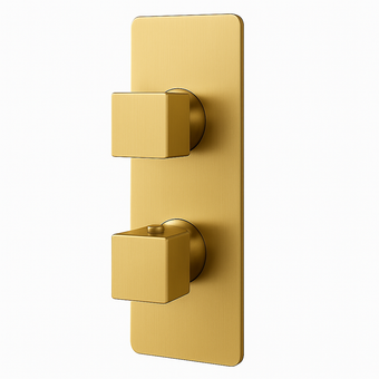 Profili Universal 2 Handle 2 way & Versobox Trimset - Brushed Brass