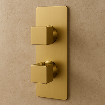 Profili Universal 2 Handle 2 way & Versobox Trimset - Brushed Brass