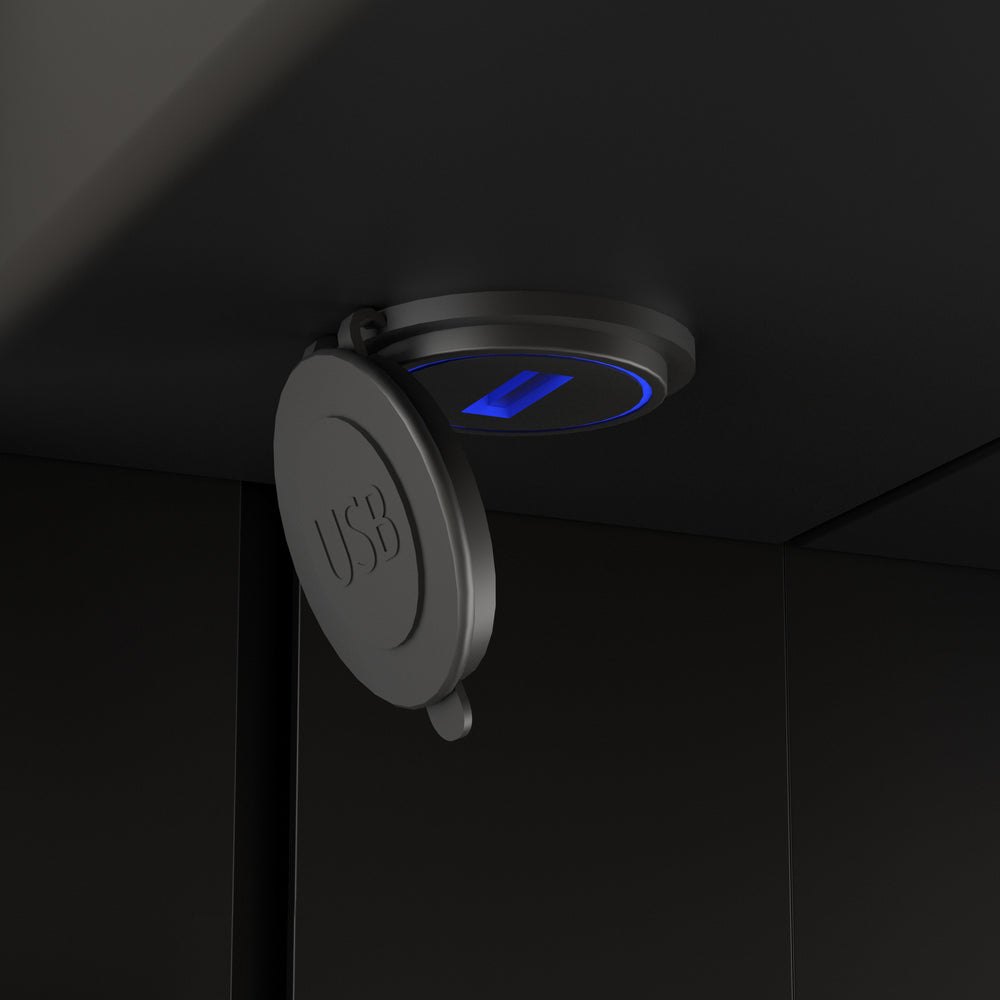 Fiano Steam-Free Modern Mirror Cabinet 500 x 700mm - Matt Black