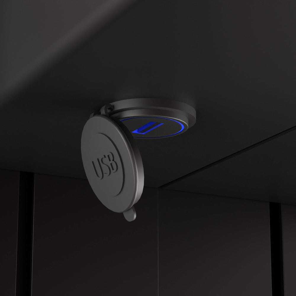 Fiano Steam-Free Modern Mirror Cabinet 800 x 700mm - Matt Black