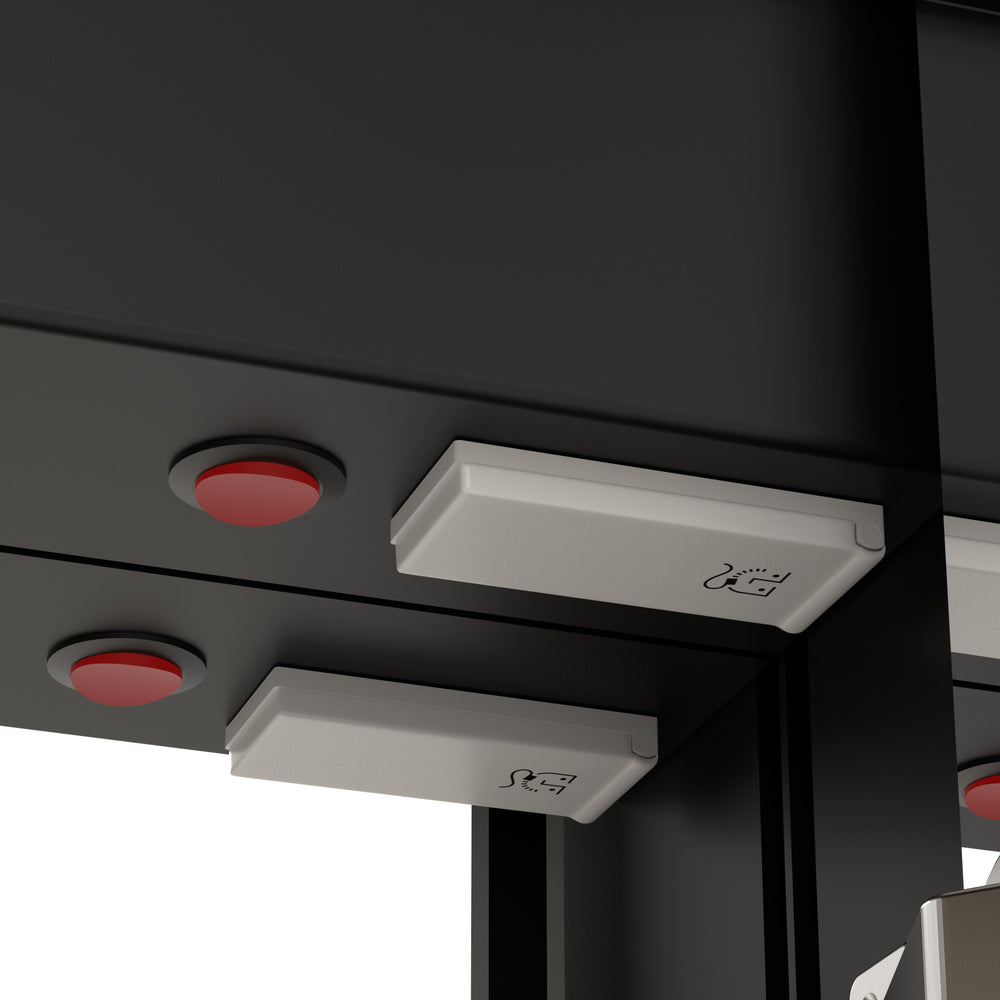 Corvina Modern Mirror Cabinet 700 x 700mm - Matt Black