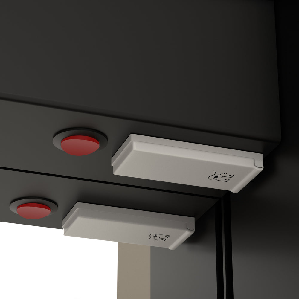 Corvina Modern Mirror Cabinet 500 x 700mm - Matt Black