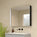 Corvina Modern Mirror Cabinet 900 x 700mm - Matt Black