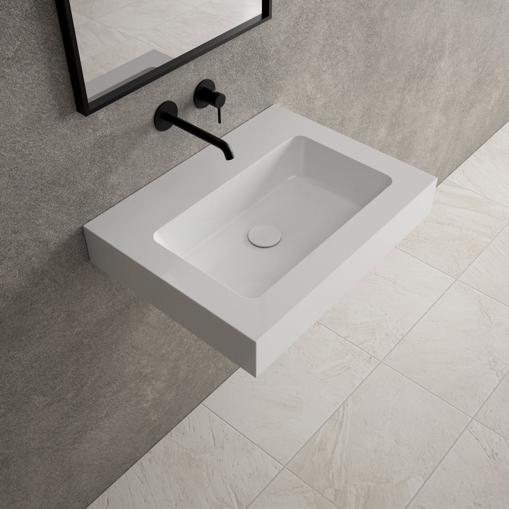 Bloc Wall Hung Beyondstone Basin - 600mm