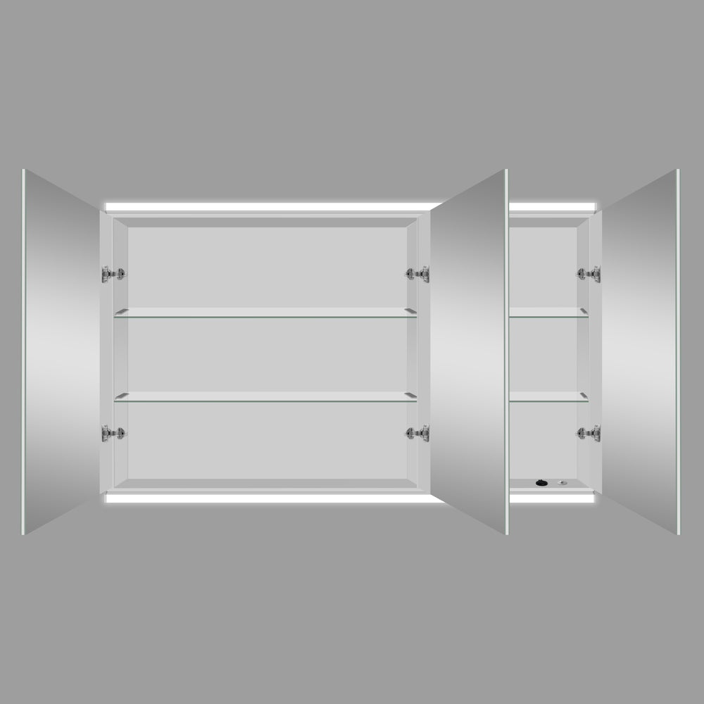 Dolcetto Steam Free Bathroom Mirror Cabinet 1200x700mm