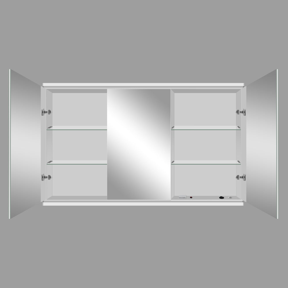 Dolcetto Steam Free Bathroom Mirror Cabinet 1200x700mm