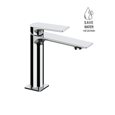 Narciso Mono Deck Mounted Basin Mixer Tap - Chrome