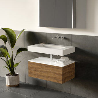 Bloc Wall Hung Beyondstone Basin - 600mm