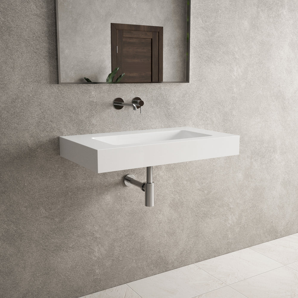 Bloc Wall Hung Beyondstone Basin - 800mm