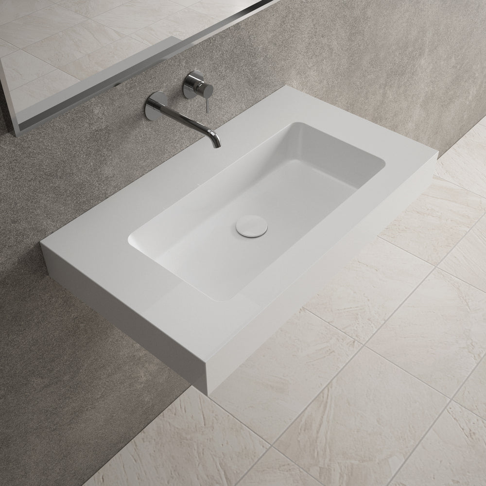 Bloc Wall Hung Beyondstone Basin - 800mm