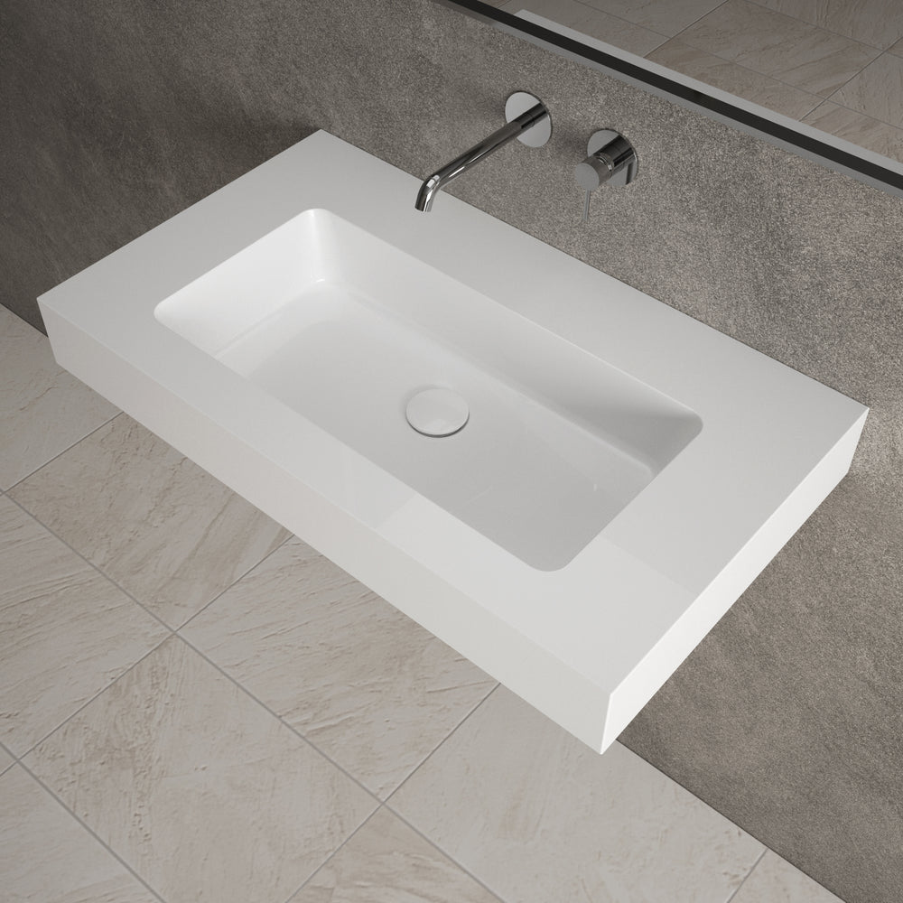 Bloc Wall Hung Beyondstone Basin - 800mm
