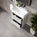 GSI Kube Bevel Slimline Double Drawer Vanity Unit With Ceramic Basin - Matt Grey 600mm x 370mm