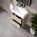 GSI Kube Bevel Slimline Double Drawer With Ceramic Basin - Matt Pebble 600mm x 370mm
