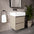 GSI Kube Bevel Slimline Double Drawer With Ceramic Basin - Cashmere 500mm x 470mm