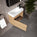 GSI Nubes Bevel Single Reversible Door Vanity Unit With Ceramic Basin - Oak (Pacific Walnut) 500mm x 250mm