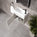 GSI Nubes Bevel Single Reversible Door Vanity Unit With Ceramic Basin - Matt Grey 500mm x 250mm