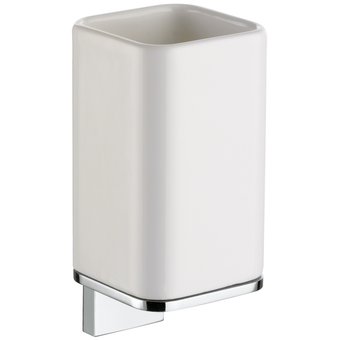 Altissima Wall Mounted Tumbler and Holder - Chrome