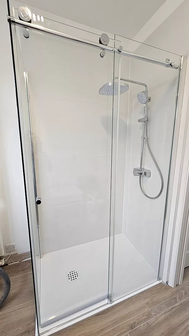 Reversible Sliding Shower Enclosure - 1200mm x 800mm Chrome